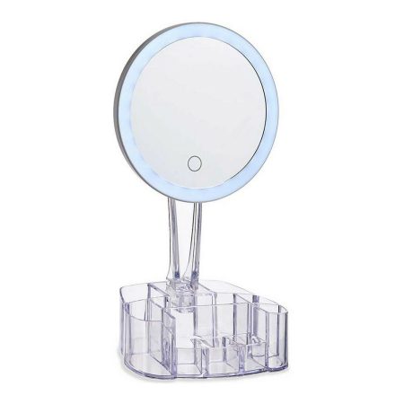 Specchio Ingranditore con LED 1x Bianco polistirene 12