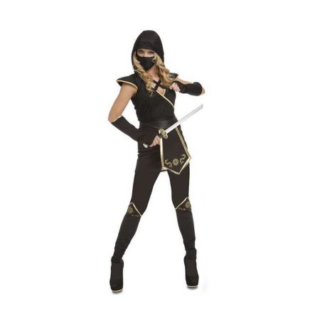 Costume per Adulti My Other Me Ninja Nero (5 Pezzi)