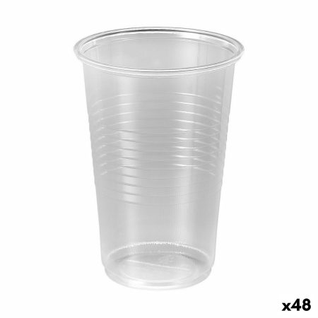 Set di bicchieri riutilizzabili Algon Trasparente 25 Pezzi 250 ml (48 Unità)