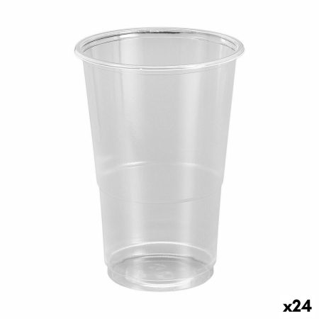 Set di bicchieri riutilizzabili Algon Trasparente 50 Pezzi 300 ml (24 Unità)