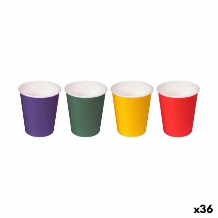 Set di Bicchierini da Chicchetto Algon Monouso Cartone Multicolore 20 Pezzi 50 ml (36 Unità)