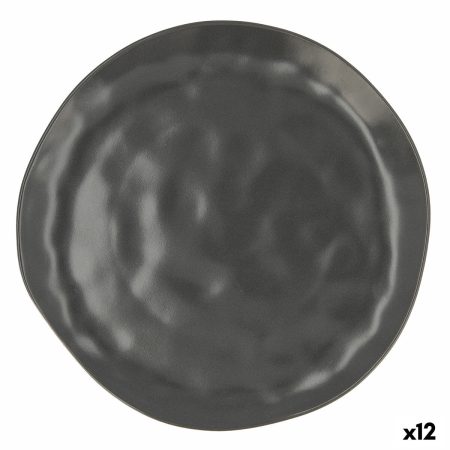 Piatto da pranzo Bidasoa Cosmos Nero Ceramica Ø 26 cm (12 Unità)
