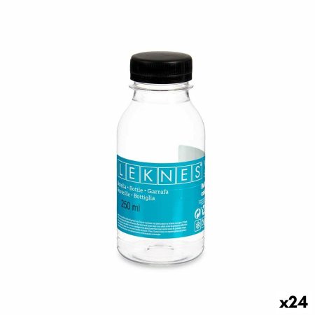 Bottiglia Nero Trasparente Plastica 250 ml 6 x 13