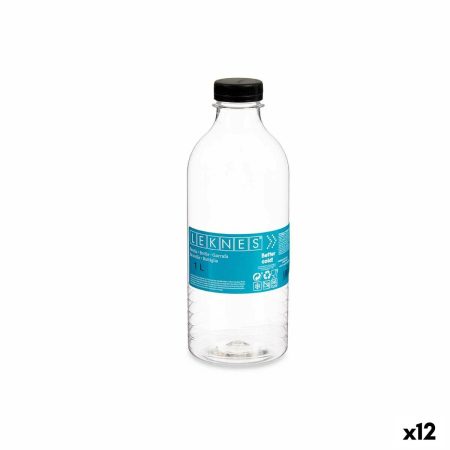 Bottiglia Nero Trasparente Plastica 1 L 8
