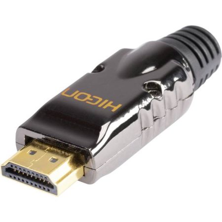Hicon HI-HD-M Connettore HDMI Spina dritta Numero Poli (num): 19 Nero 1 pz.
