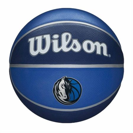 Pallone da Basket Wilson Nba Team Tribute Dallas Mavericks Azzurro Caucciù Taglia unica 7