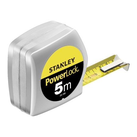 Metro a Nastro Stanley POWERLOCK 5 m x 25 mm ABS Made in Italy Global Shipping