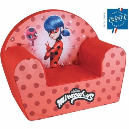 Poltrona per Bambini Fun House Lady Bug club 52 x 33 x 42 cm Made in Italy Global Shipping