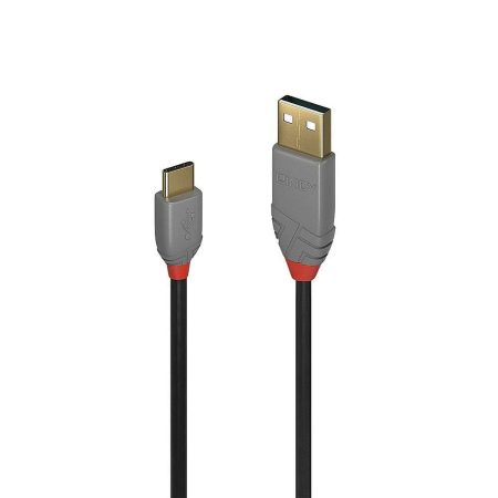 Cavo USB A con USB C LINDY 36885 Nero 50 cm