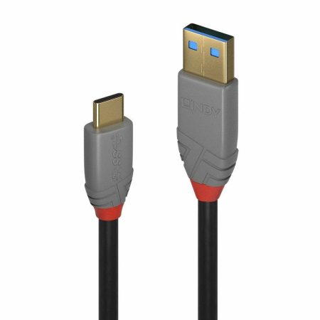 Cavo USB A con USB C LINDY 36910 50 cm Nero