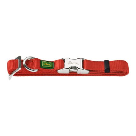 Collare per Cani Hunter Basic Alu-Strong Rosso Taglia L (45-65 cm) Made in Italy Global Shipping