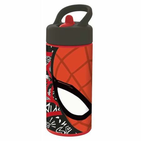 Bottiglia d'acqua Spider-Man Great power Azzurro Rosso 410 ml