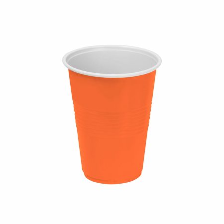 Set di bicchieri riutilizzabili Algon Arancio 24 Unità 250 ml (25 Pezzi)