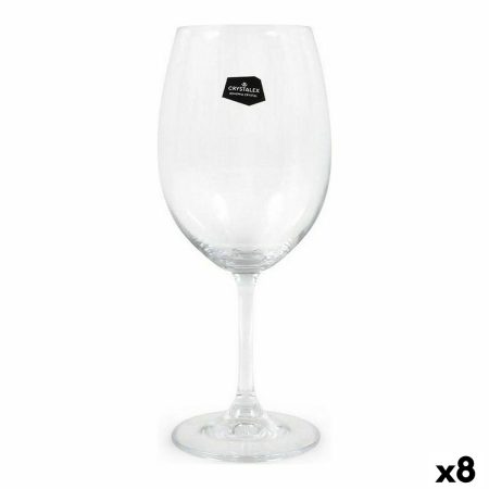 Calice per vino Crystalex Lara Trasparente Cristallo (6 Unità) (8 Unità) (450 cc)