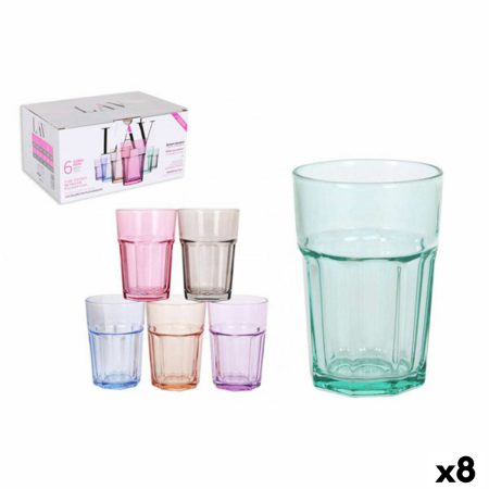 Set di Bicchieri LAV LV-ARA265 PFT6M0001FC 365 ml (6 pcs) 6 Pezzi (8 Unità)