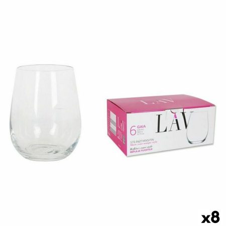 Set di Bicchieri LAV 77821 6 Pezzi (8 Unità) (360 ml)