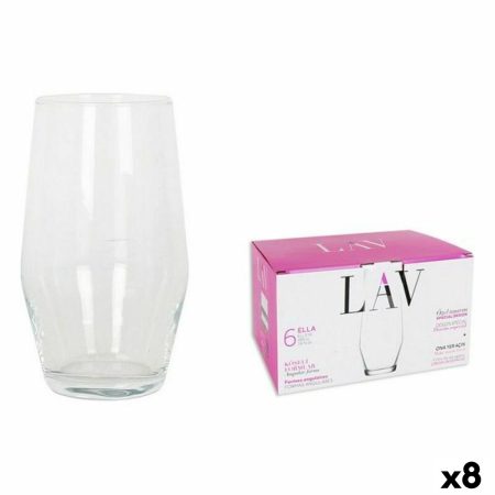 Set di Bicchieri LAV 144954 6 Pezzi (8 Unità) (495 ml)