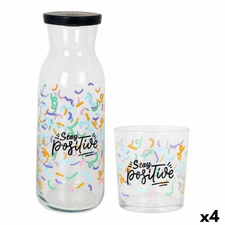 Set di Bicchieri LAV Positive Bottiglia Cristallo 7 Pezzi (4 Unità) (7 pcs)