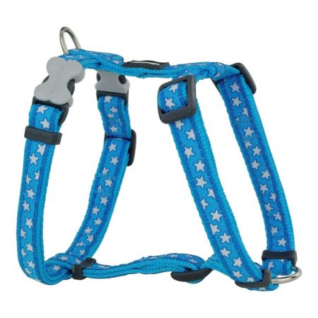 Imbracatura per Cani Red Dingo Style Azzurro Stella 30-48 cm Made in Italy Global Shipping