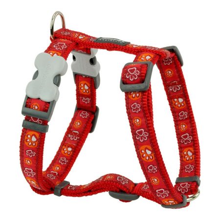 Imbracatura per Cani Red Dingo Style Rosso Impronta animale 37-61 cm Made in Italy Global Shipping