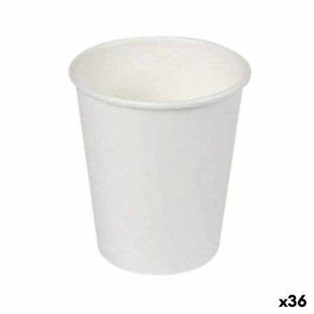 Set di Bicchieri Algon Cartone Monouso Bianco 36 Unità (50 Pezzi)
