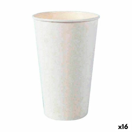Set di Bicchieri Algon Monouso Cartone Bianco 15 Pezzi 450 ml (16 Unità)
