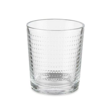 Set di Bicchieri Punti Trasparente Vetro 265 ml (8 Unità)