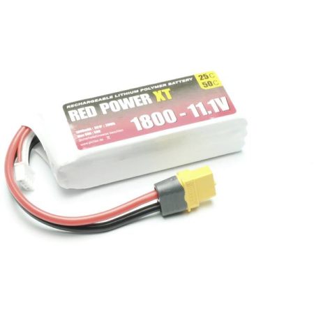 Red Power Batteria ricaricabile LiPo 11.1 V 1800 mAh 25 C Softcase XT60