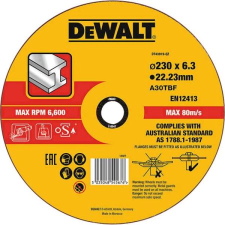 Dewalt DT43919-QZ DT43919 Disco di sgrossatura con centro depresso 1 pz.