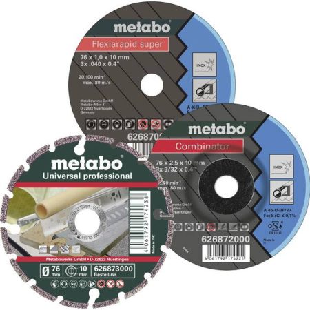 Metabo 626879000 Disco di taglio dritto 76 mm 3 pz.