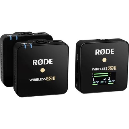 RODE Microphones Wireless GO II a clip Lavalier Microfono vocale Tipo di trasmissione (dettaglio):USB incl. borsello