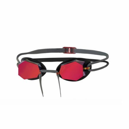 Occhialini da Nuoto Zoggs Diamond Mirror Nero Rosso Taglia unica