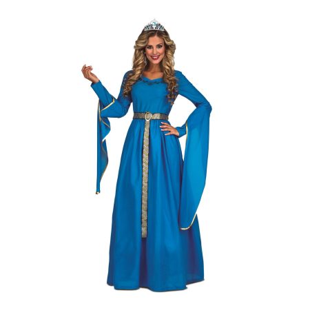Costume per Adulti My Other Me Azzurro Principessa Medievale Principessa (2 Pezzi)