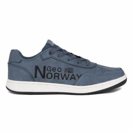 Scarpe da Tennis Casual Uomo Geographical Norway Blu Acciaio