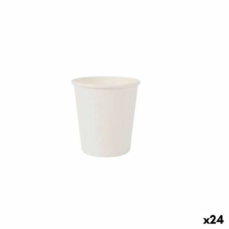 Set di Bicchieri Algon Monouso Cartone Bianco 20 Pezzi 120 ml (24 Unità)