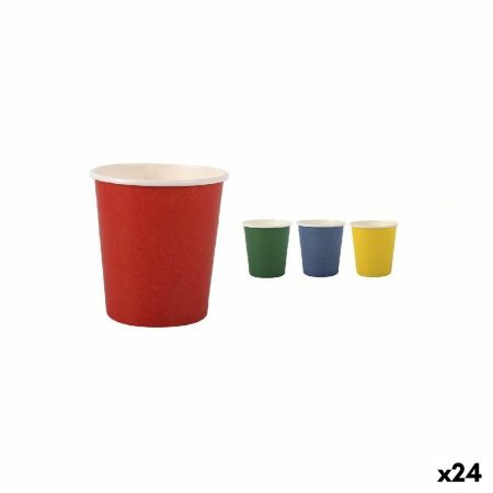 Set di Bicchieri Algon Monouso Cartone Multicolore 20 Pezzi 120 ml (24 Unità)