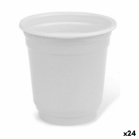 Set di Bicchierini da Chicchetto Algon Riutilizzabile Bianco Plastica 36 Pezzi 50 ml (24 Unità)