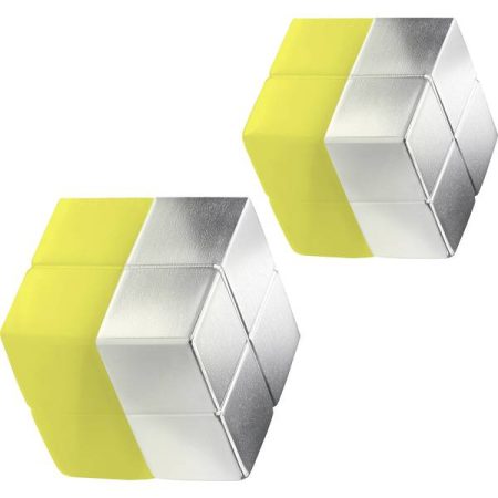 Sigel Magnete neodimio C10 Extra-Strong (L x L x A) 20 x 20 x 10 mm cubo Argento 2 pz. BA704