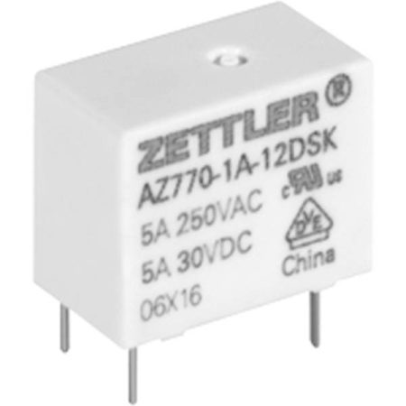 Zettler Electronics Zettler electronics Relè per PCB 12 V/DC 5 A 1 NA 1 pz.