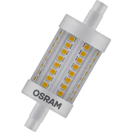 OSRAM 4058075432598 LED (monocolore) ERP E (A - G) R7s Forma cilindrica 7.3 W = 60 W Bianco caldo (Ø x L) 29 mm x 78 mm