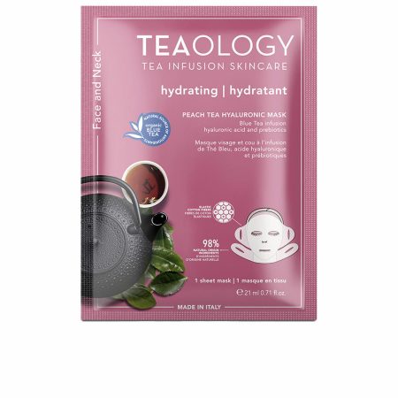 Maschera Viso Idratante Teaology   Colletto Tè alla pesca 21 ml