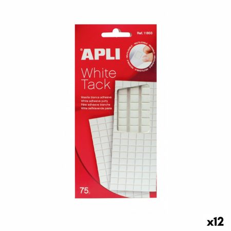 Stucco Apli White Tack Stucco Bianco Nylon (3 Unità) (12 Unità)