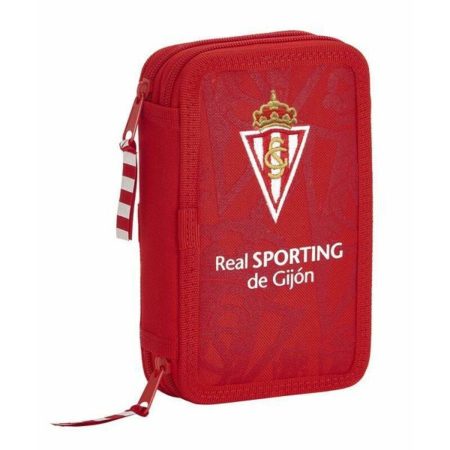 Astuccio Doppio Real Sporting de Gijón Rosso 12.5 x 19.5 x 4 cm (28 Pezzi)