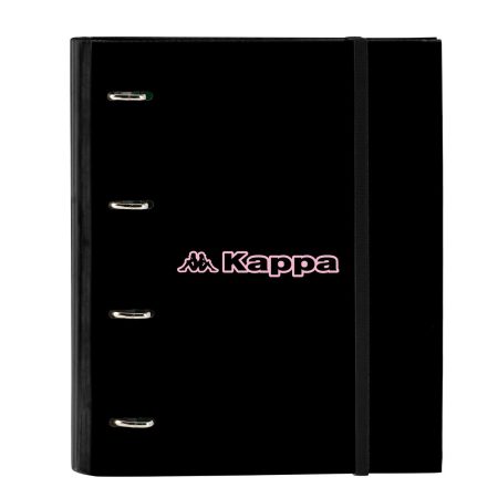 Raccoglitore ad anelli Kappa Silver pink Nero Rosa 27 x 32 x 3.5 cm