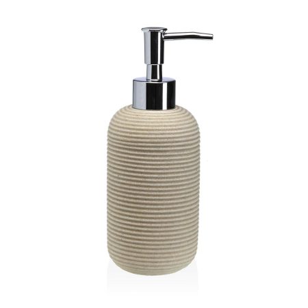 Dispenser di Sapone Versa Beige Resina ABS Made in Italy Global Shipping