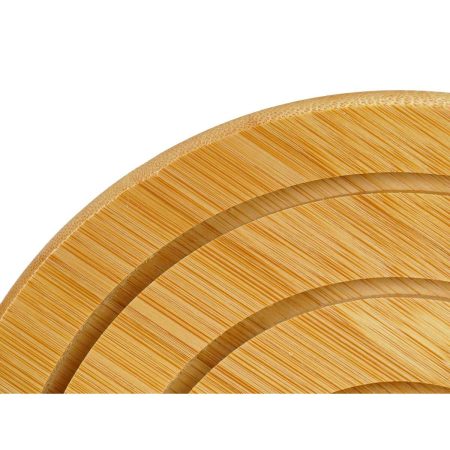 Sottopentola Naturale Bambù 19 x 1 x 19 cm (24 Unità) Rotondo