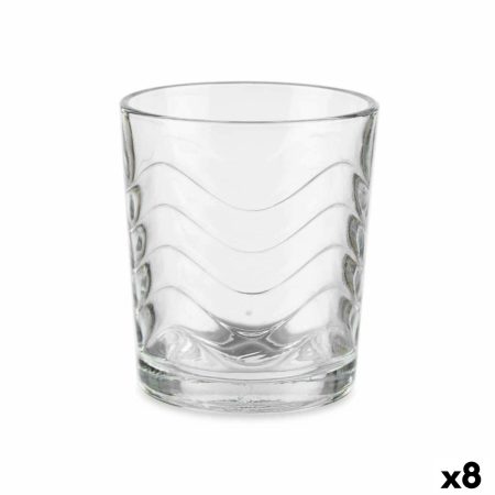 Set di Bicchieri Trasparente Vetro 260 ml (8 Unità) 6 Pezzi