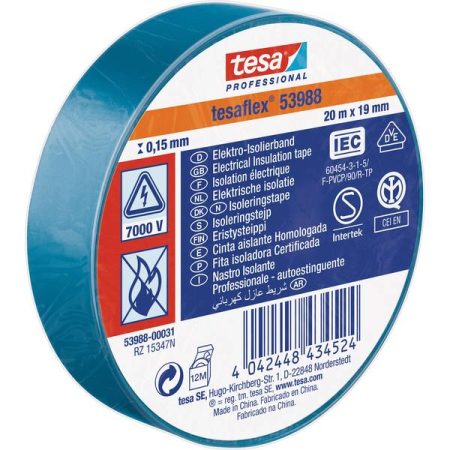 tesa Tesa 53988-00031-00 Nastro isolante tesa® Professional Blu (L x L) 20 m x 19 mm 1 pz.