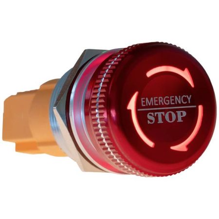 Joy-it Button22NA-02 Button22NA-02 pulsante di arresto di emergenza 220 V Permanente Rosso