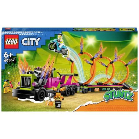 60357 LEGO® CITY Stunttruck con sfida di pneumatici di fuoco